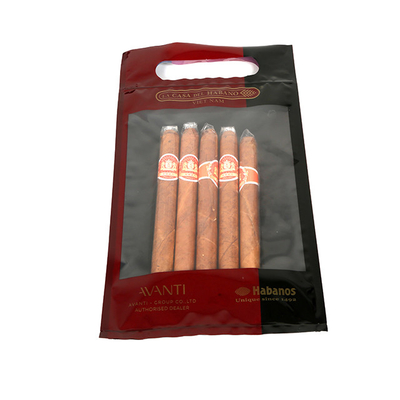 Túi giữ ẩm xì gà bằng nhựa dẻo có thể hàn lại với lỗ xử lý cửa sổ