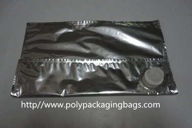 Túi rượu cấp thực phẩm an ninh trong hộp Bao bì Túi yếm tùy chỉnh có van bướm / Spigot