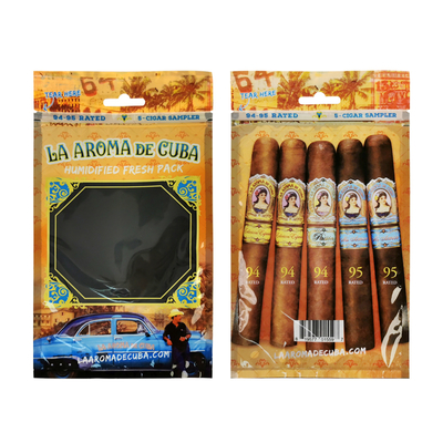 Custom Printed Resealable Ziplock Moisture Humidor Cigar Packaging Bag With Humidity Layer