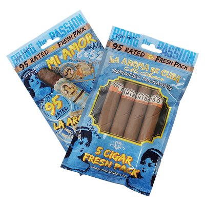 Logo tùy chỉnh Ziplock Mylar Foil Cigar Packaging Bag Clear Plastic Side Gusset cho các sản phẩm gia dụng và xì gà