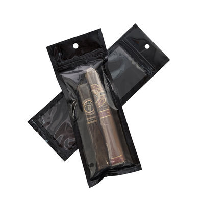 Túi xì gà Mylar Ziplock Tùy chỉnh Có thể tái niêm phong Túi nhựa Phụ kiện hút thuốc lá bằng tay Túi đóng gói để giữ ẩm thực phẩm