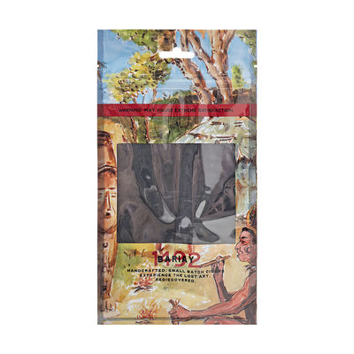 Logo Túi giữ ẩm xì gà tùy chỉnh có cửa sổ rõ ràng / khóa kéo / lỗ treo