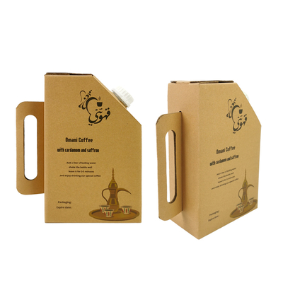 1L / 2L / 3L / 5L túi uống dùng một lần cầm túi cà phê bib trong hộp rượu vang với van hộp cà phê máy pha