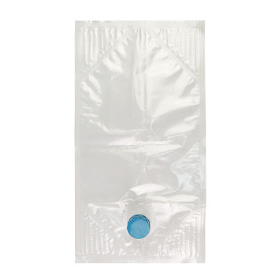 Túi đựng chất lỏng BIB 10L bằng nylon trong hộp (Bag in Box) cho máy phân phối nước ép với van vòng ren cao, túi vô trùng để đóng gói