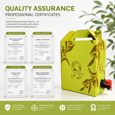 20L 25L 220L 5L 10L túi nhựa trong hộp hình vuông hình chữ nhật bền chất lỏng bao bì thùng giải pháp