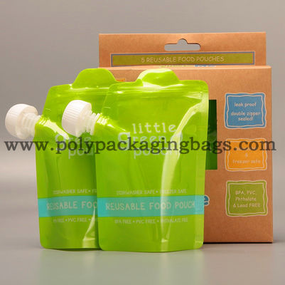 Túi có vòi đứng 150ml 200ml 100mic có thể khóa lại được có nắp đựng nước trái cây