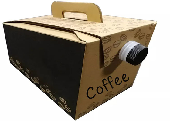 Túi BIB cà phê dùng một lần 2L / 3L / 5L trong hộp đựng có van / Spigot 200 220 Micron