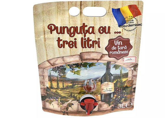 Bình đựng vô trùng 1l 2l 3l 4l 5l Túi nước ép táo có vòi nhôm lá có phễu