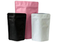 Frosted Matte Black Tea Aluminium Zip Lock Pouches Doypack Mylar Storage For Food