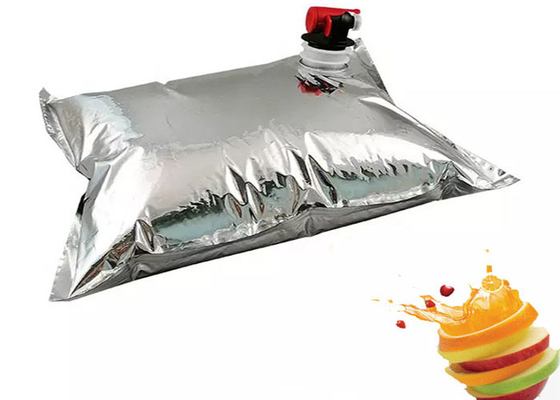 Túi BIB mạ nhôm trong hộp có bao bì nhựa đựng đồ uống rượu vang dạng lỏng Spigot Tùy chỉnh