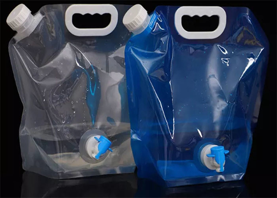 Cắm trại xô nhựa 5L 10L có thể gập lại Túi đựng nước Dung tích lớn