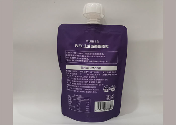 In tùy chỉnh Túi đựng chất lỏng có thể tái sử dụng Bao bì thực phẩm cho trẻ em cho bột trái cây