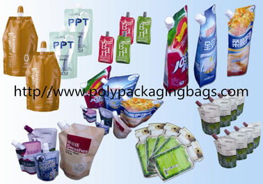 Túi nhiều lớp có vòi Đóng gói Túi Poly cho sữa đậu nành Đứng lên Túi có vòi