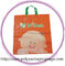 Environmental Friendly Green Recycled Plastic Handle Bag For Shopping