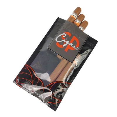 Túi đựng xì gà in ấn tùy chỉnh với hệ thống giữ ẩm và khóa zip