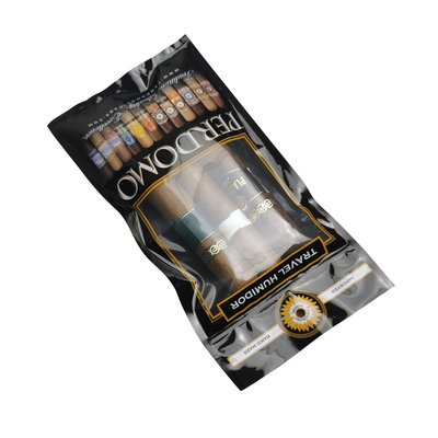 Ziplock hợp chất đơn túi tùy chỉnh in độ ẩm xì gà bọc bao bì túi xì gà độ ẩm gói kem dưỡng ẩm túi