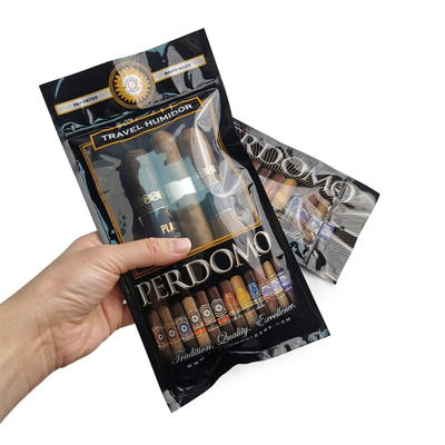 Ziplock hợp chất đơn túi tùy chỉnh in độ ẩm xì gà bọc bao bì túi xì gà độ ẩm gói kem dưỡng ẩm túi