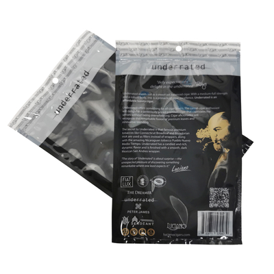 Bao bì thuốc lá tùy chỉnh ẩm ướt túi nhựa ẩm ướt xì gà ẩm ướt túi cho 5-6 xì gà với Hygrometer & Divider