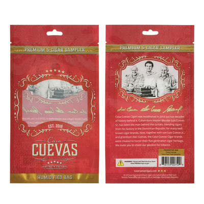Thẻ nhiệt chống mùi tùy chỉnh Mylar Foil Bag Spot UV Mailer Bags Cigar Packaging Bag with Zippered cigar bag