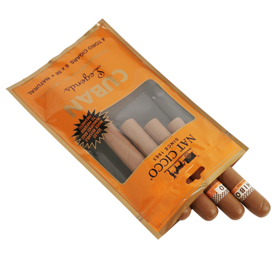 Bao bì thuốc lá tùy chỉnh ẩm ướt túi nhựa ẩm ướt xì gà ẩm ướt túi cho 4-5 xì gà với Hygrometer & Divider
