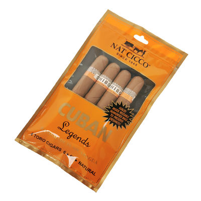 in tùy chỉnh du lịch xì gà túi ẩm 4-6 xì gà túi nhựa ẩm với túi đóng gói xì gà