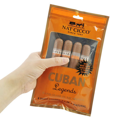 in tùy chỉnh du lịch xì gà túi ẩm 4-6 xì gà túi nhựa ẩm với túi đóng gói xì gà