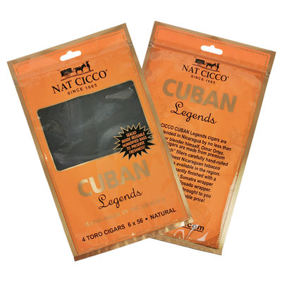 in tùy chỉnh du lịch xì gà túi ẩm 4-6 xì gà túi nhựa ẩm với túi đóng gói xì gà