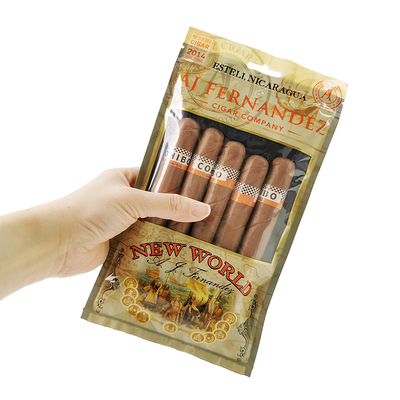 Thẻ in tùy chỉnh Zip Lock Cigar Humidor Bags Thẻ đóng gói xì gà ẩm ướt với hệ thống ẩm cho phụ kiện xì gà