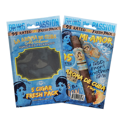 Logo tùy chỉnh Ziplock Mylar Foil Cigar Packaging Bag Clear Plastic Side Gusset cho các sản phẩm gia dụng và xì gà