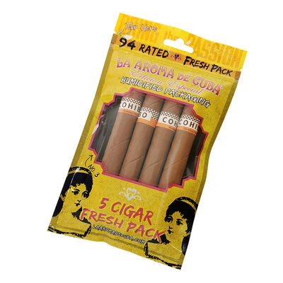 Túi đóng gói xì gà Ziplock in tùy chỉnh Túi nhựa giữ ẩm xì gà có lớp giữ ẩm ﻿