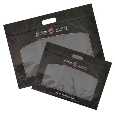 In túi giữ ẩm xì gà tùy chỉnh, khóa kéo, bao bì hộp giữ ẩm xì gà, du lịch, túi giữ ẩm