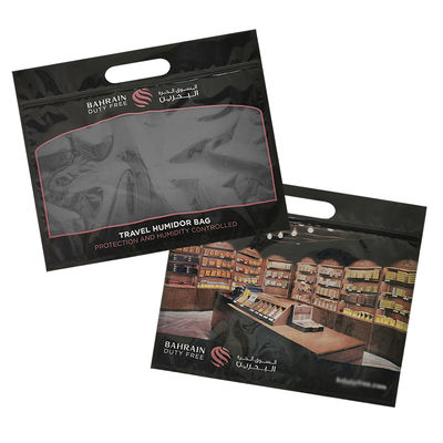 In túi giữ ẩm xì gà tùy chỉnh, khóa kéo, bao bì hộp giữ ẩm xì gà, du lịch, túi giữ ẩm