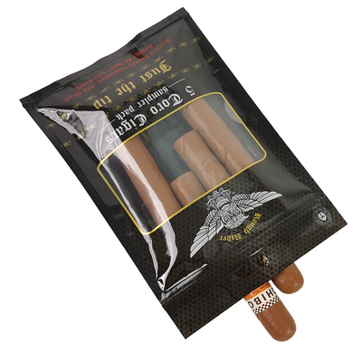 Túi đựng xì gà ba mặt niêm phong, in logo tùy chỉnh, chống ẩm, dùng cho du lịch và đóng gói độ ẩm/máy tạo ẩm