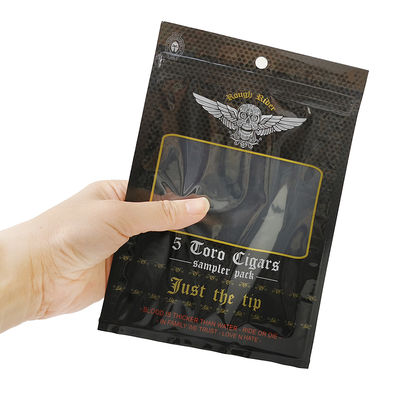 Hộp phẳng chống ẩm được thiết kế tùy chỉnh in bằng nhựa nhôm có thể niêm phong bằng nhiệt Mylar 3 mặt niêm phong cho bao thuốc lá lá thuốc lá