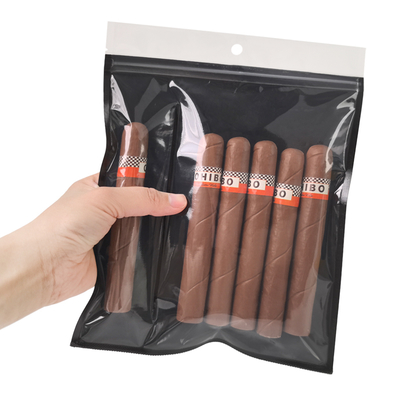 Thiết kế mới chống ẩm túi túi nhựa Humidor với Zipper Tươi giữ độ ẩm Cigar lưu trữ với khe tách biệt