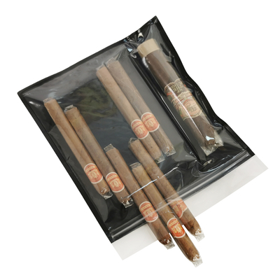 Thiết kế mới chống ẩm túi túi nhựa Humidor với Zipper Tươi giữ độ ẩm Cigar lưu trữ với khe tách biệt
