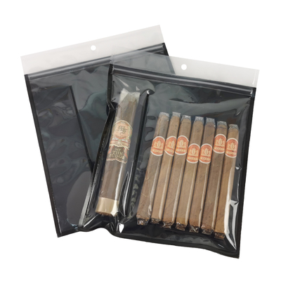 Thiết kế mới chống ẩm túi túi nhựa Humidor với Zipper Tươi giữ độ ẩm Cigar lưu trữ với khe tách biệt