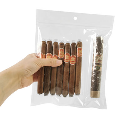 Thiết kế mới chống ẩm túi túi nhựa Humidor với Zipper Tươi giữ độ ẩm Cigar lưu trữ với khe tách biệt
