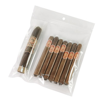 Thiết kế mới chống ẩm túi túi nhựa Humidor với Zipper Tươi giữ độ ẩm Cigar lưu trữ với khe tách biệt