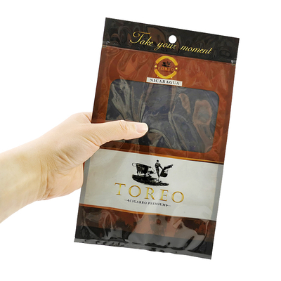 Thiết kế mới chống ẩm túi túi nhựa Humidor với Zipper Tươi giữ độ ẩm Cigar lưu trữ với khe tách biệt