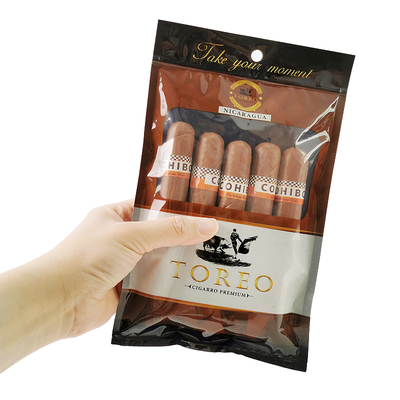Thiết kế mới chống ẩm túi túi nhựa Humidor với Zipper Tươi giữ độ ẩm Cigar lưu trữ với khe tách biệt