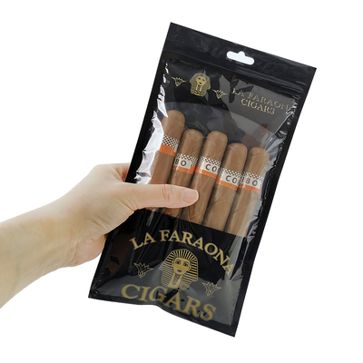 Hộp đựng xì gà du lịch bằng da cao cấp tùy chỉnh với máy tạo ẩm Túi giữ ẩm di động lót gỗ tuyết tùng Túi khóa zip kiểm soát độ ẩm