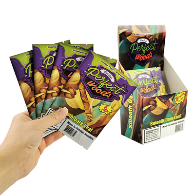 Nhãn hiệu tùy chỉnh Băng niêm phong nhiệt Mylar Bag Độ ẩm Bao bì thuốc lá Zip Hút nhựa Humidor xì gà Ziplock Bags xì gà túi độ ẩm