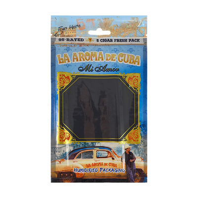 Hộp đựng xì gà du lịch bằng da cao cấp tùy chỉnh với máy tạo ẩm Túi giữ ẩm di động lót gỗ tuyết tùng Túi khóa zip kiểm soát độ ẩm