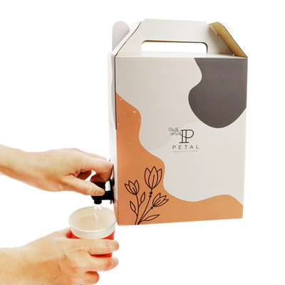 1L / 2L / 3L hộp cà phê tùy chỉnh túi cà phê dùng một lần trong hộp với máy phân phối van