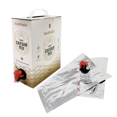 Túi BIB dùng một lần 1L 1.5L 2L 3L 5L 96OZ tùy chỉnh, Túi trong hộp trà, nước ép, cà phê mang đi, bao bì hộp giấy với bộ phân phối