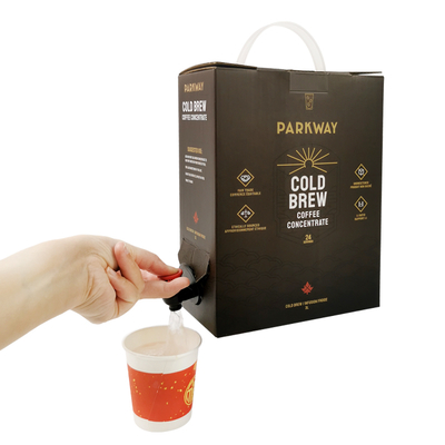 Thùng bao bì nhôm 3L tùy chỉnh trong túi hộp với vòi máy cho nước trái cây lỏng Rượu vang Cà phê Ô-liu đóng gói túi với vòi bao bì
