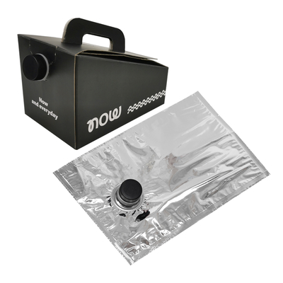 In túi logo tùy chỉnh 1L 2L 3L 5L 10L Túi đựng đồ uống cà phê, rượu BIB dùng một lần trong hộp, bình rót cà phê mang đi, túi vô trùng trong hộp