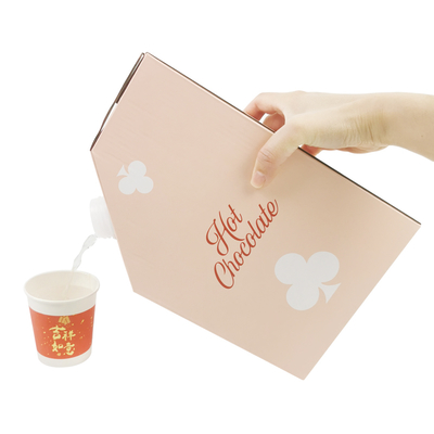 Túi BIB dùng một lần 1L 1.5L 2L 3L 5L 96OZ tùy chỉnh, Túi trong hộp trà, nước ép, cà phê mang đi, bao bì hộp giấy với bộ phân phối