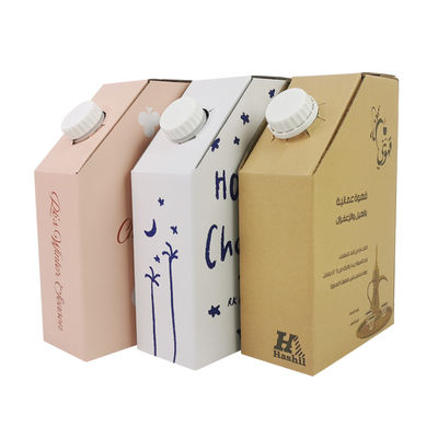 Túi BIB nhựa trong hộp 1L Đóng gói chất lỏng cà phê nóng